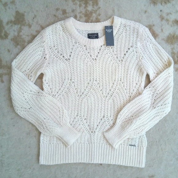 Abercrombie & Fitch Sweaters - NWT ABERCROMBIE | cream chunky knit sweater | S